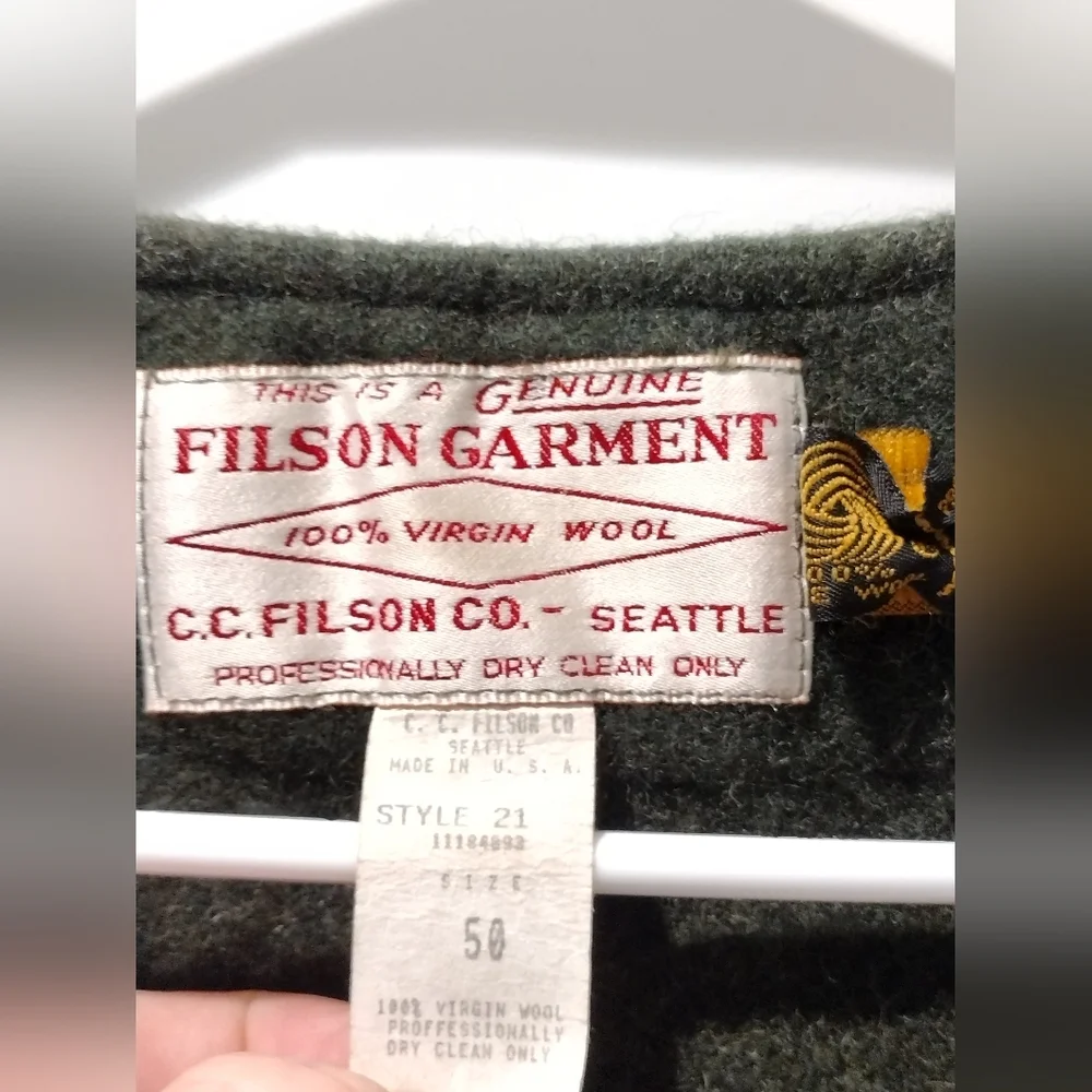 Vintage Filson Mackinaw Wool Vest Liner - Picture 3 of 8